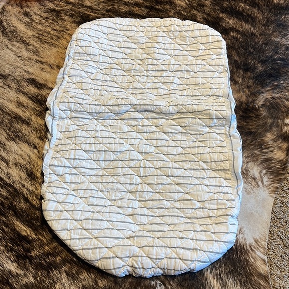 Crate and Kids grey stripe changing pad cover. - Picture 3 of 3